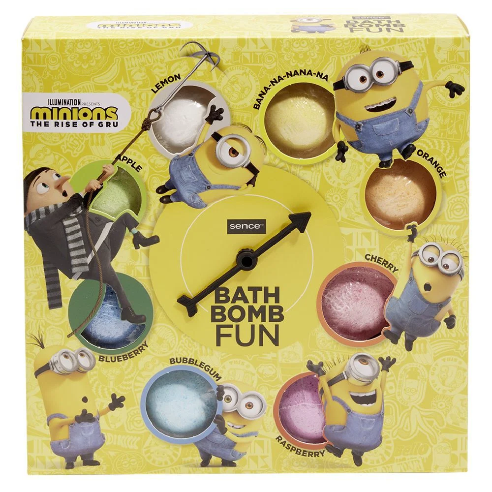 Coffret Minion bombe de bain 45g x8