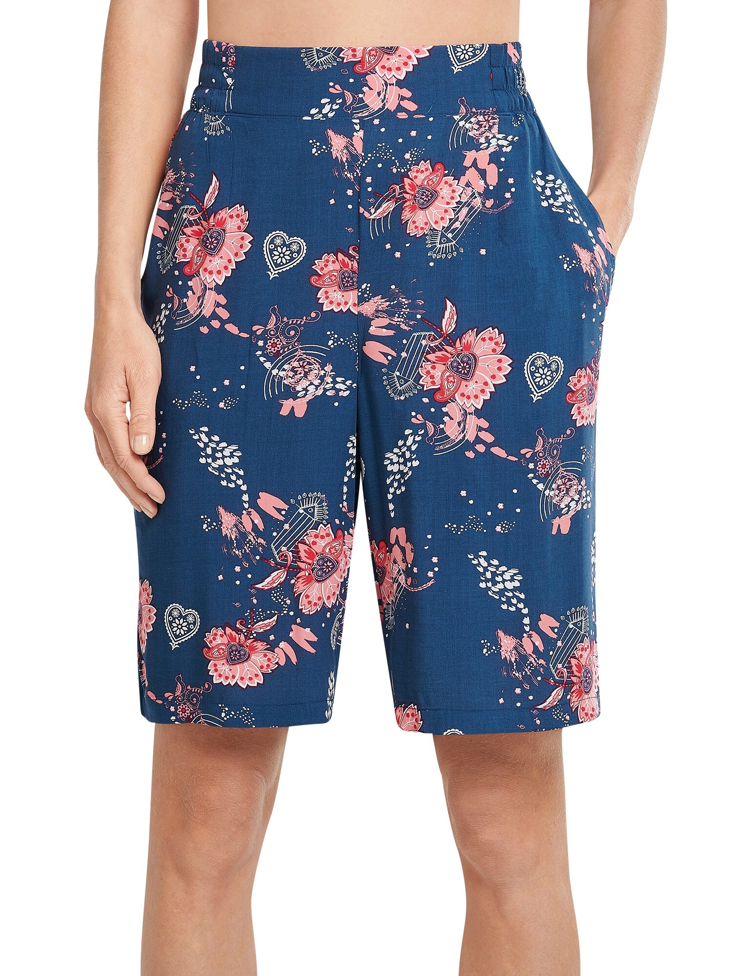 Schiesser Damen Pyjamahose Bermuda Mix & Relax