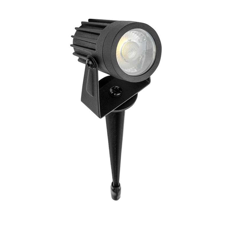 Luceco LED Tuinspot met grondpen IP66 3W 200lm 4000K Zwart