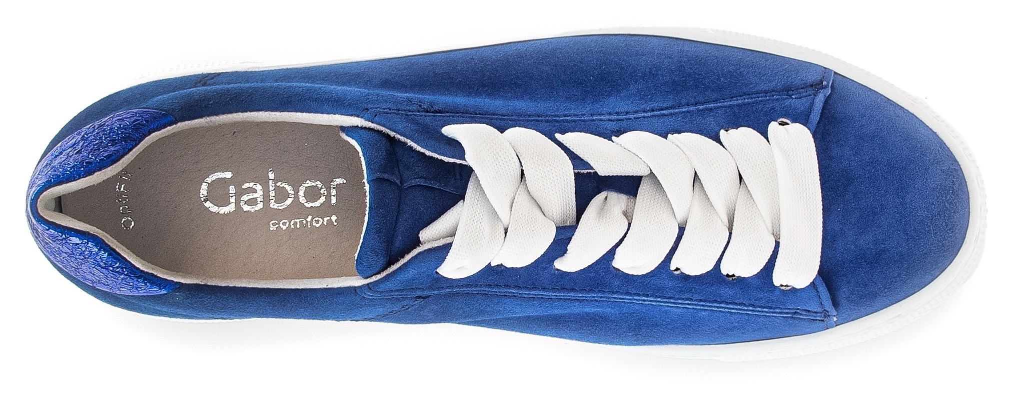 Gabor Plateausneaker »FLORENZ«  , Freizeitschuh, Halbschuh, Schnürschuh mit dezenten Ziernähten