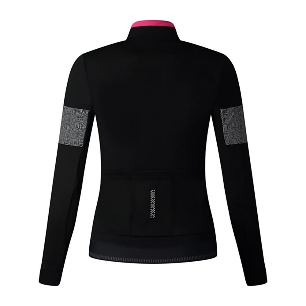 Shimano Kaede Wind Insulated Fietsshirt Lange Mouwen Zwart Dames