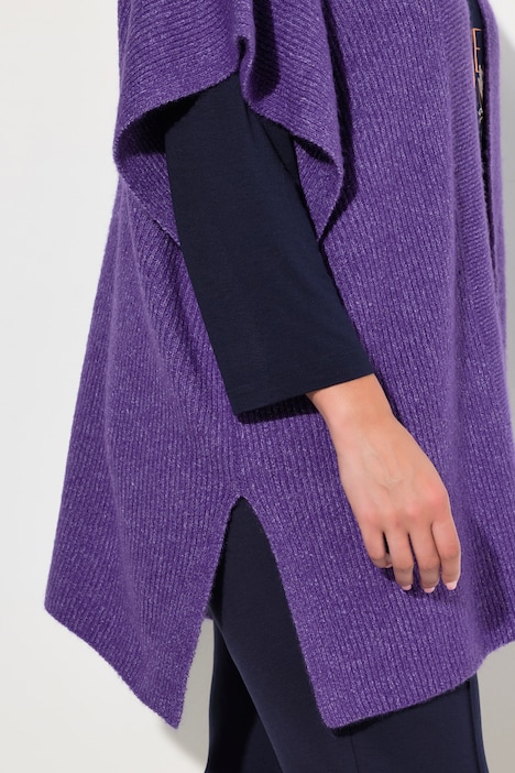 Strickjacke, Oversized, offenes Modell, Halbarm