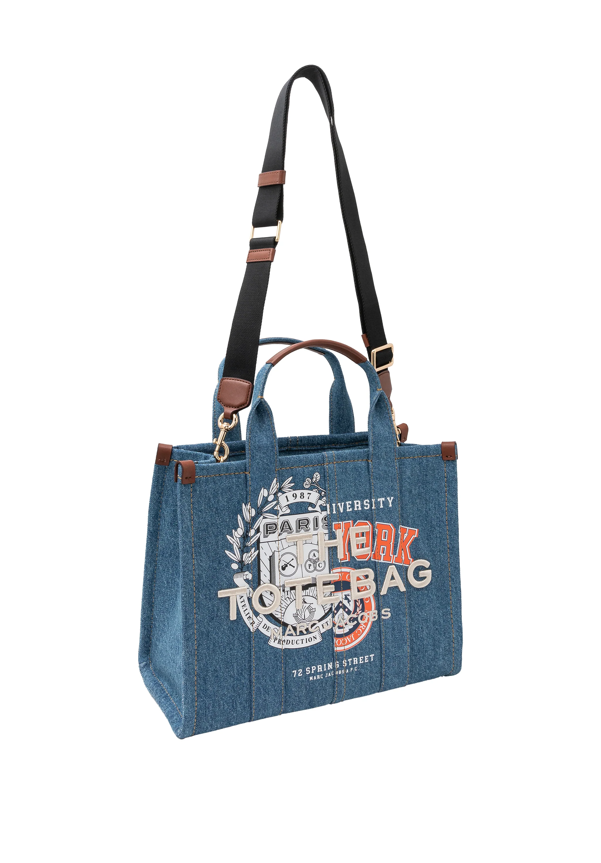 A.P.C. x Marc Jacobs. The Varsity Tote - Indigo delave