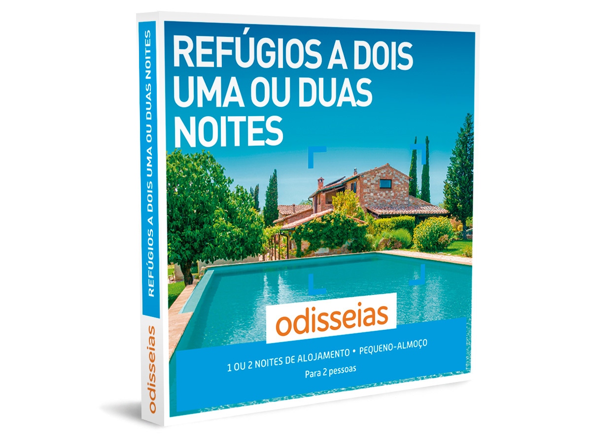 PACK PRESENTE ODISSEIAS - REFÚGIOS A DOIS UMA OU DUAS NOITES \
