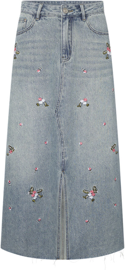 HUNKØN Dolly Denim Skirt Light denim