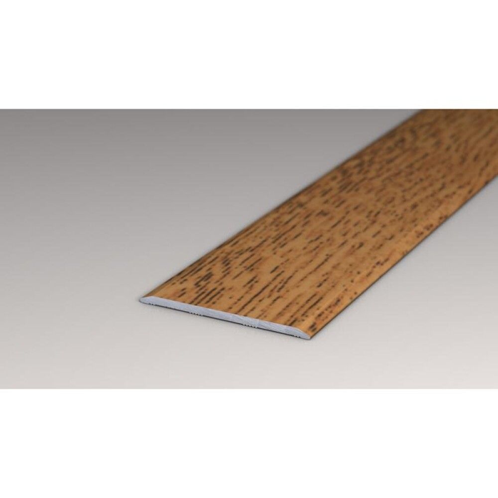 OVERGANGSPROFIL LOGOCLIC ALUMINIUM1000X40X2MM MØRK EIK