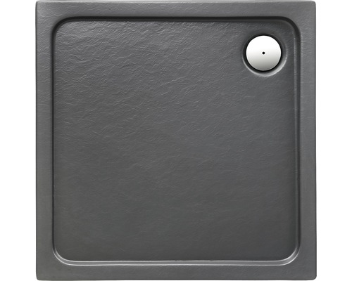 OTTOFOND Mambu douchebak 80 x 80 x 3 cm antraciet structuurmat 873007