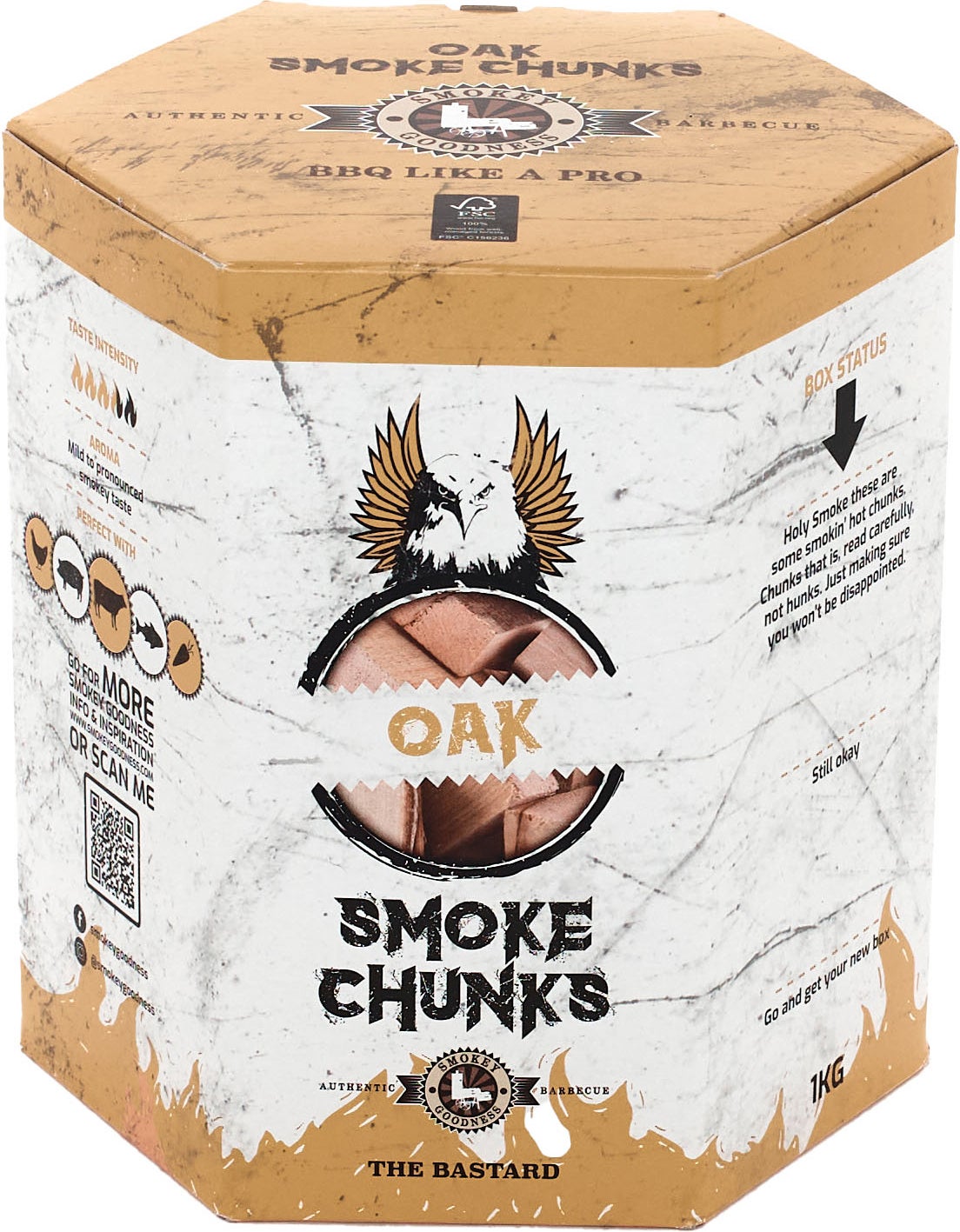 The Bastard rookchunks Smokey Goodness Oak smoke chunks 1 kg