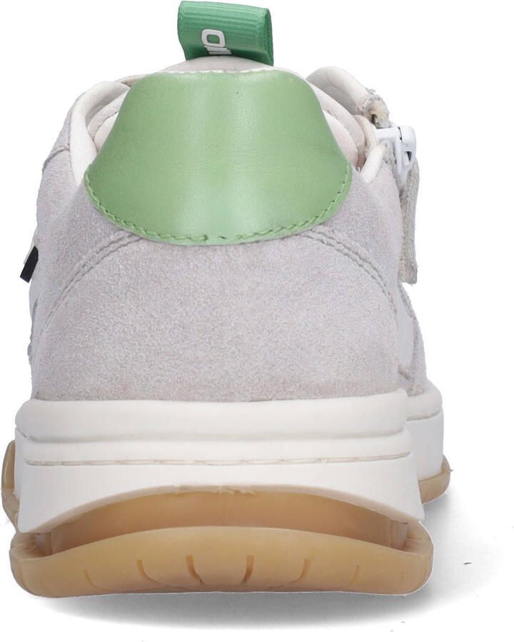 Vingino VIN826141-400 Jongens Lage Sneakers Grijs Leer Veters