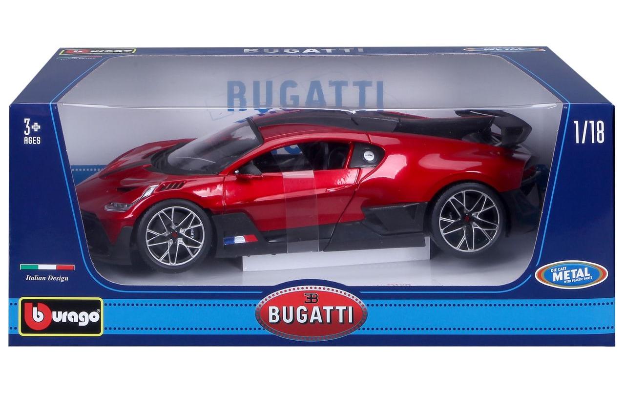 Bugatti Divo Rot 1:18Sammlermodell im Massstab 1:18