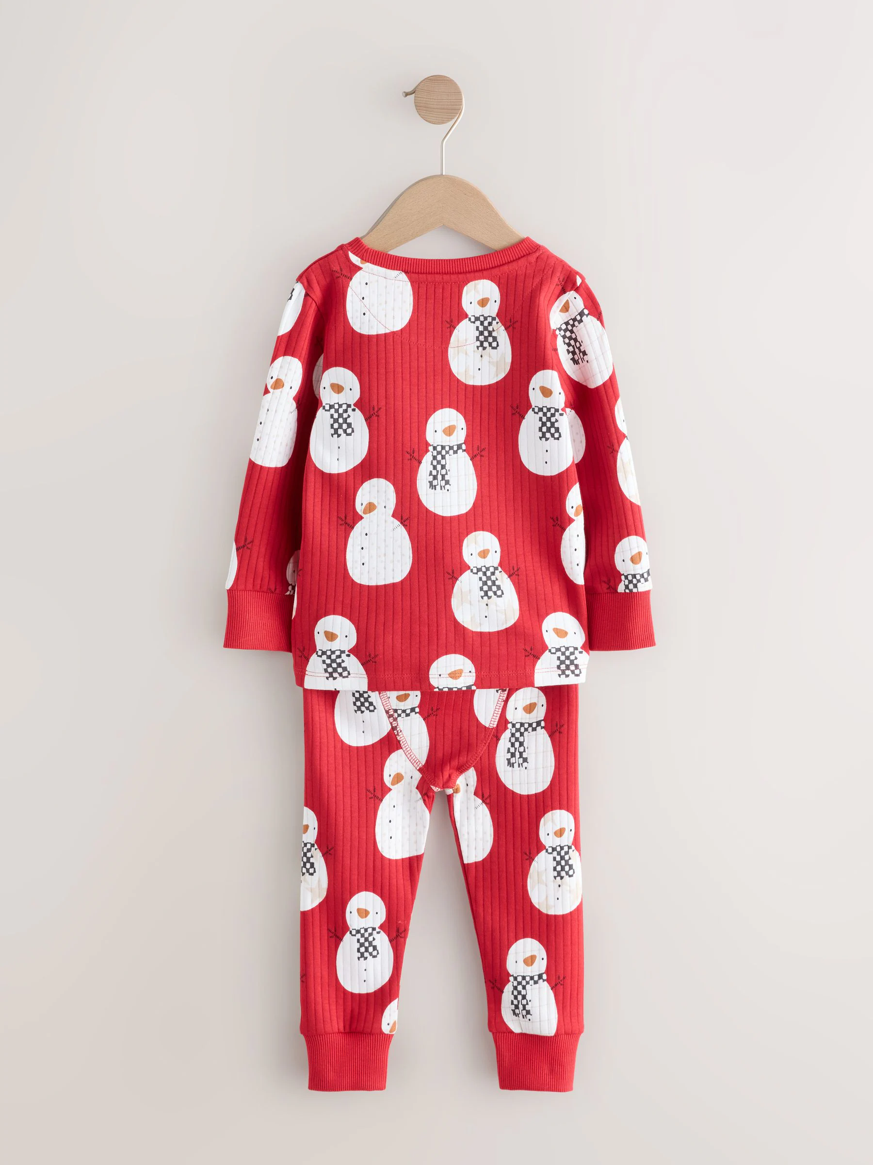 Rood - Set van 3 knusse Kerstmis Pyjama's (9mnd-10jr)