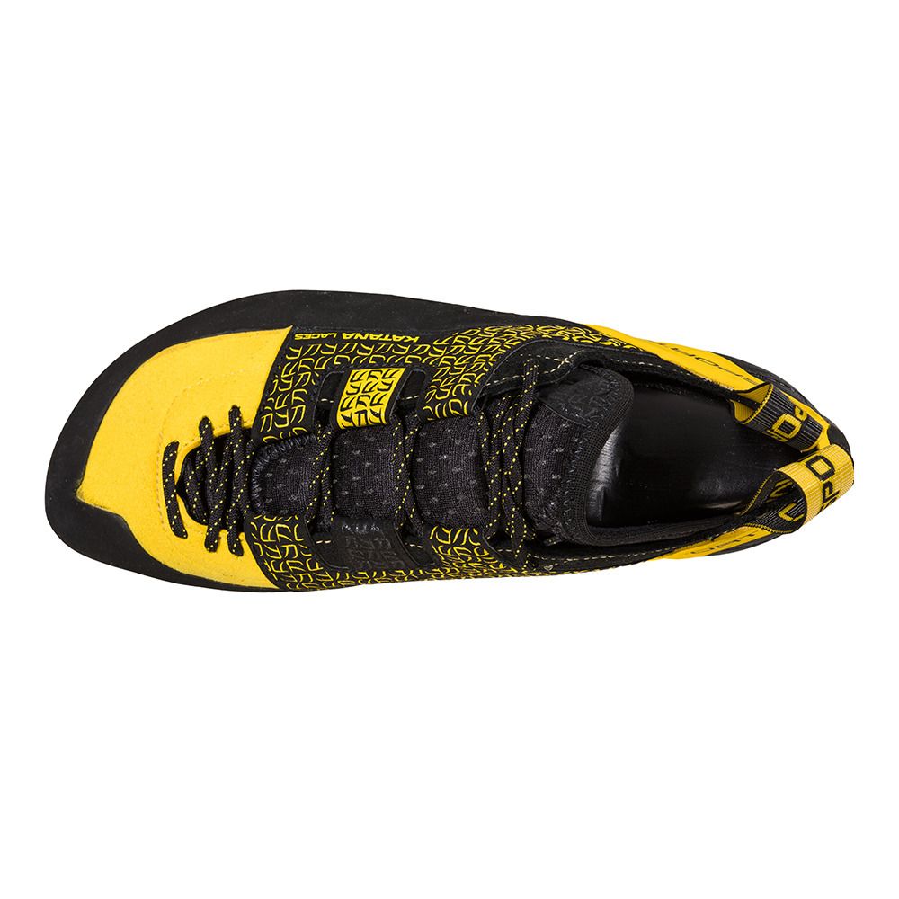 La Sportiva KATANA LACES - Chaussons escalade Homme yellow/black
