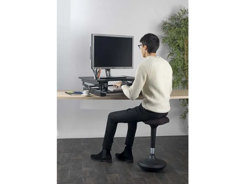 Kontorstol Unilux MOOVE sort - ergonomisk ståstol