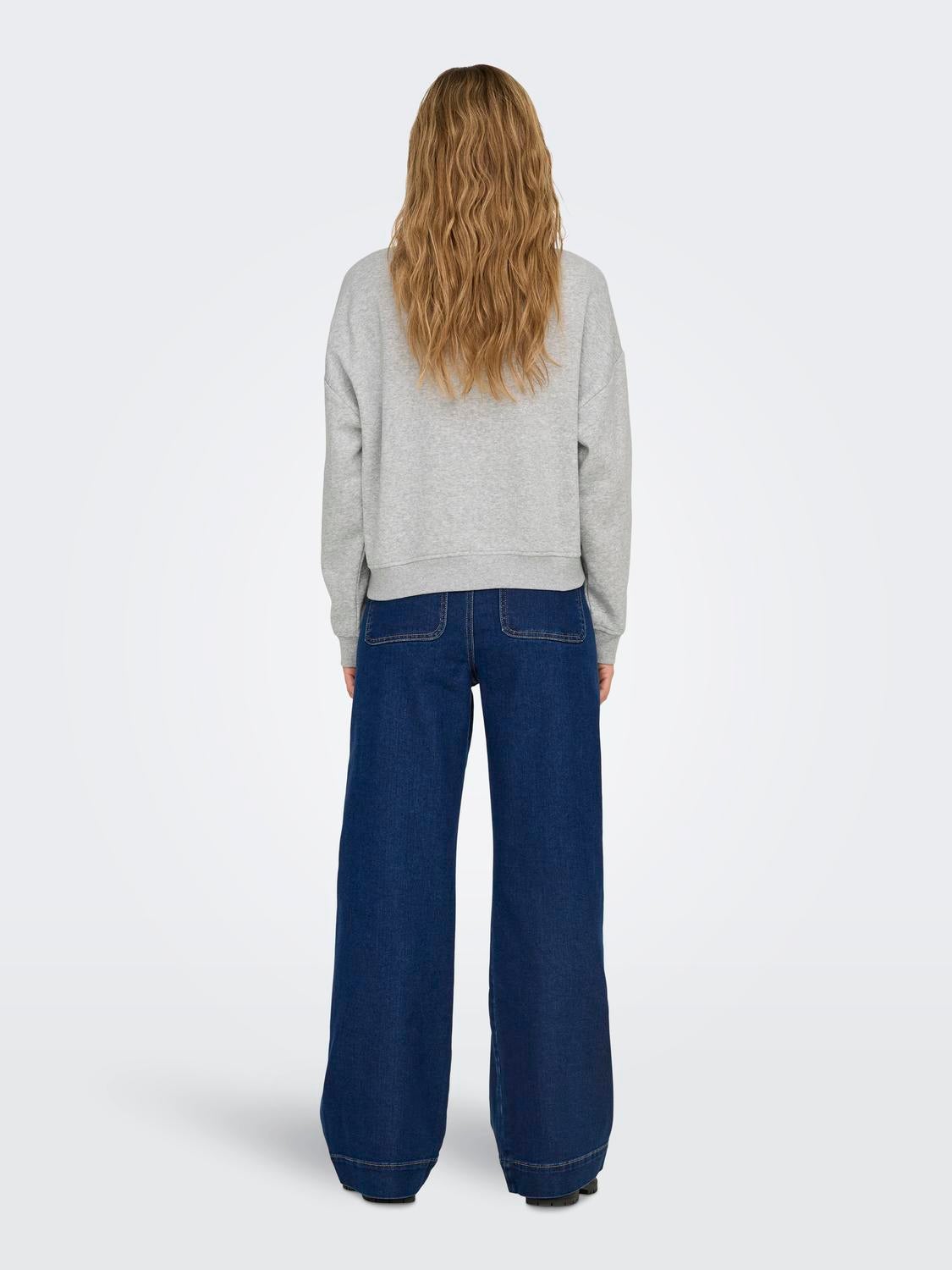 ONLSWEAT Sweatshirt Light Grey Melange