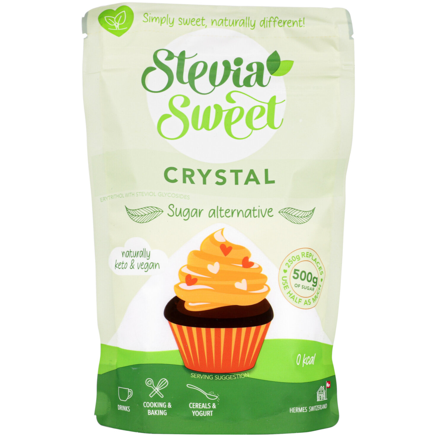 SteviaSweet Crystal Süssstoff-Pulver