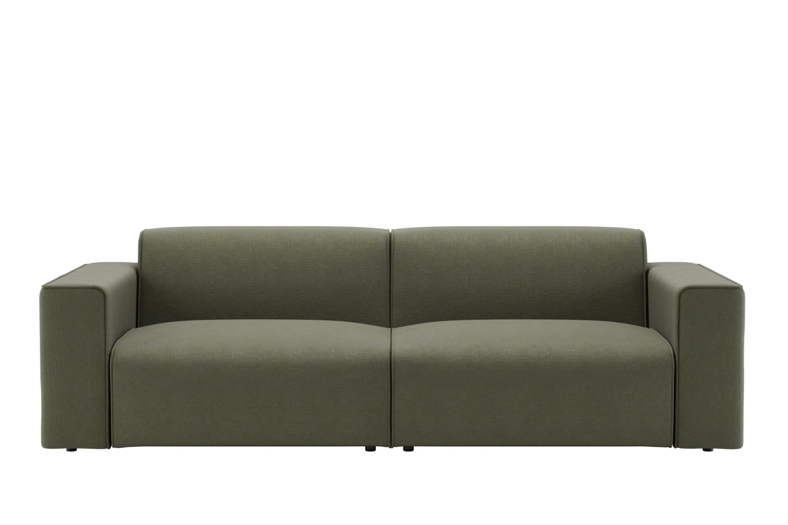 Enjoy 3-seter Tekstil Mito 55 Pale Green med sorte ben