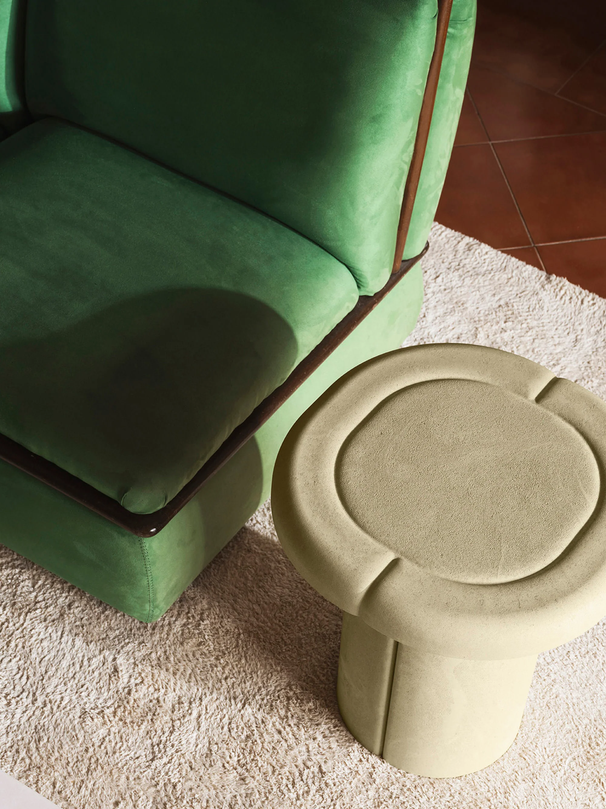 Ronde bijzettafel Alder