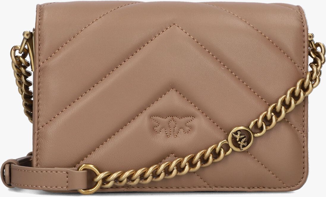 PINKO beige pinko schoudertas love click mini sheep