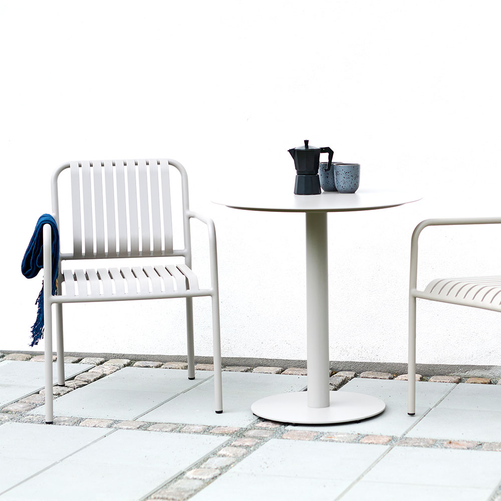Ronde metalen tuintafel Sieb Zand