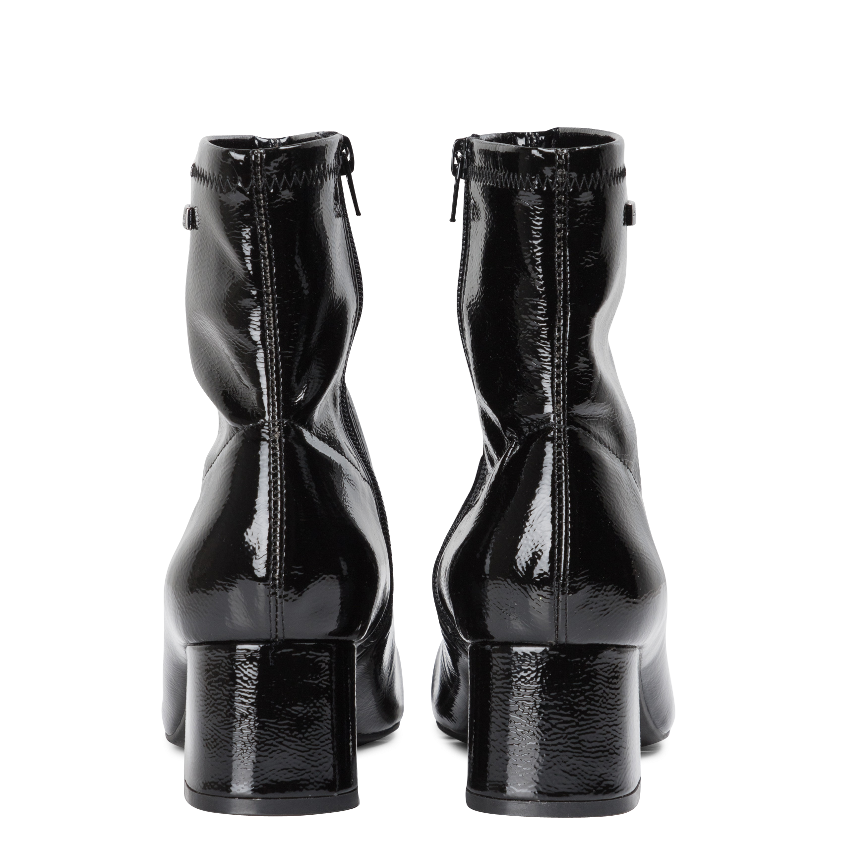 DANIELA - Bottines à talon vernies | Noir