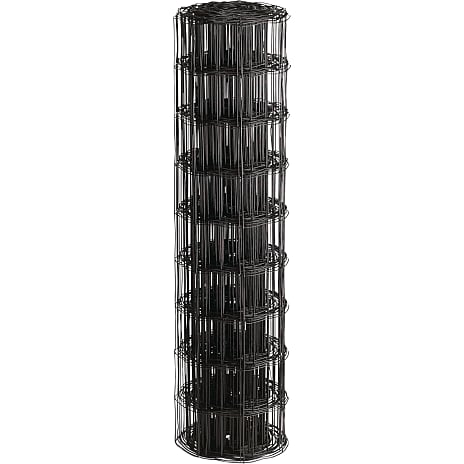 HORTUS havehegn PVC-fri, 5 x 10 cm, 80 cm x 10 m - sort