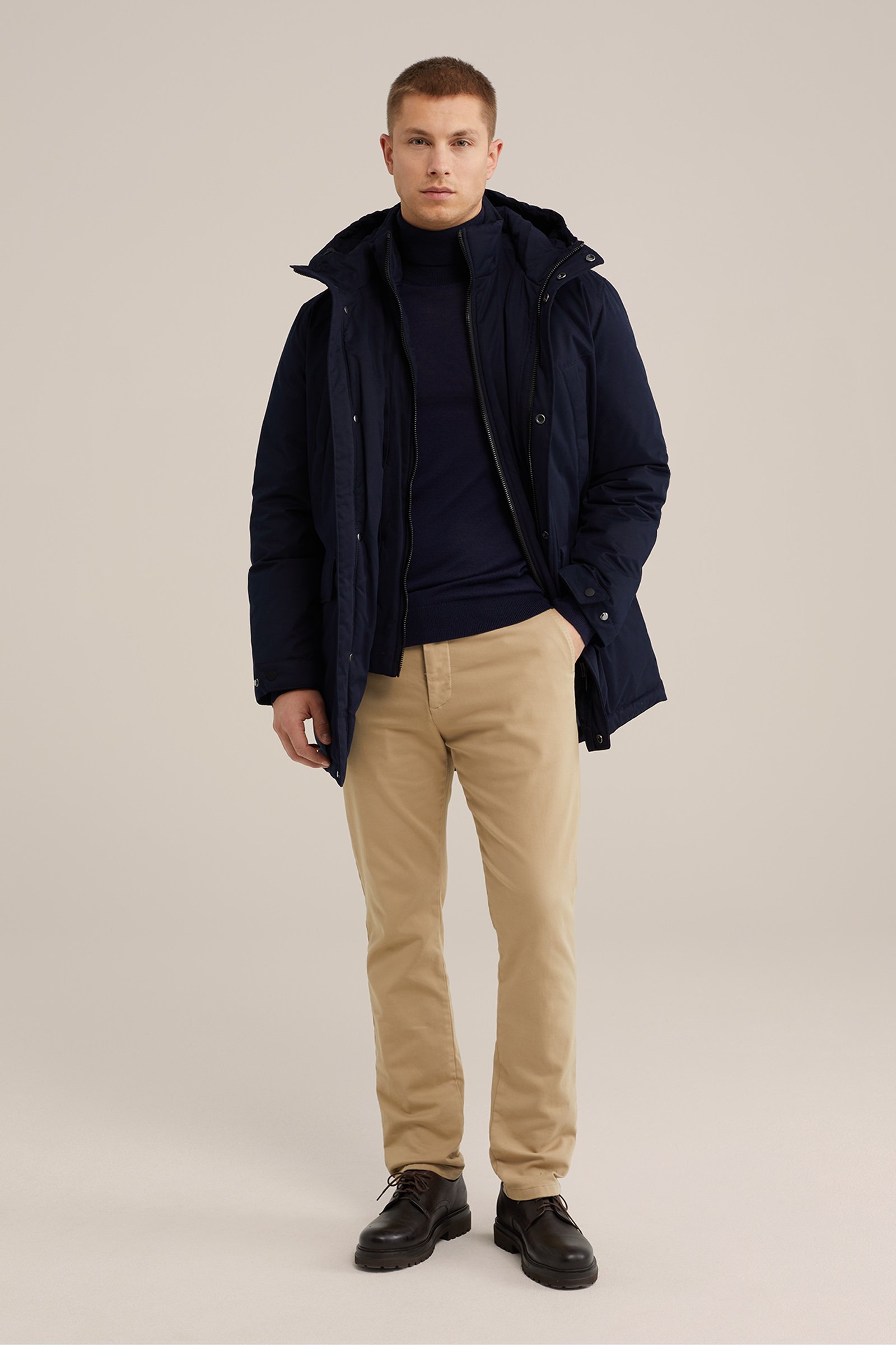 parka jas WE Fashion Donkerblauw