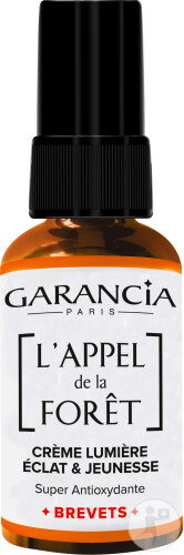 Garancia L'Appel De La Forêt Crème Lumière Éclat Et Jeunesse Visage Tous Types De Peaux Flacon 30ml