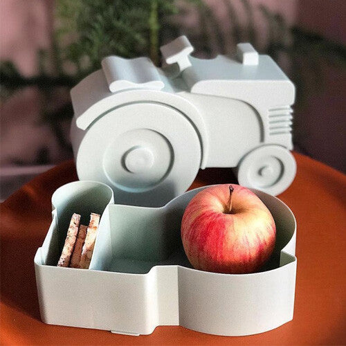 Blafre lunchbox silhouet - tractor - donkergroen