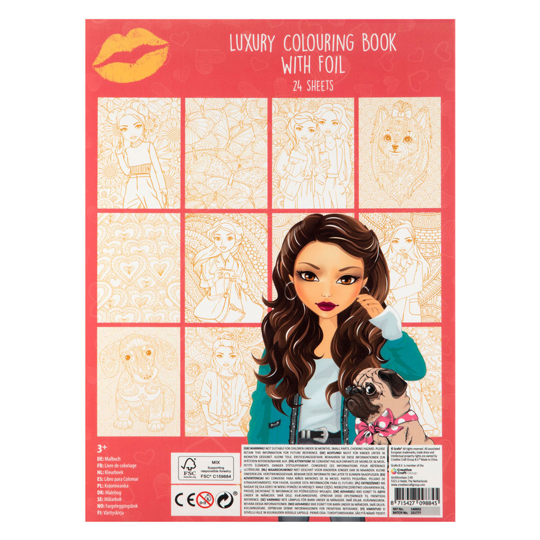 Besties Luxury Kleurboek met Folie A4