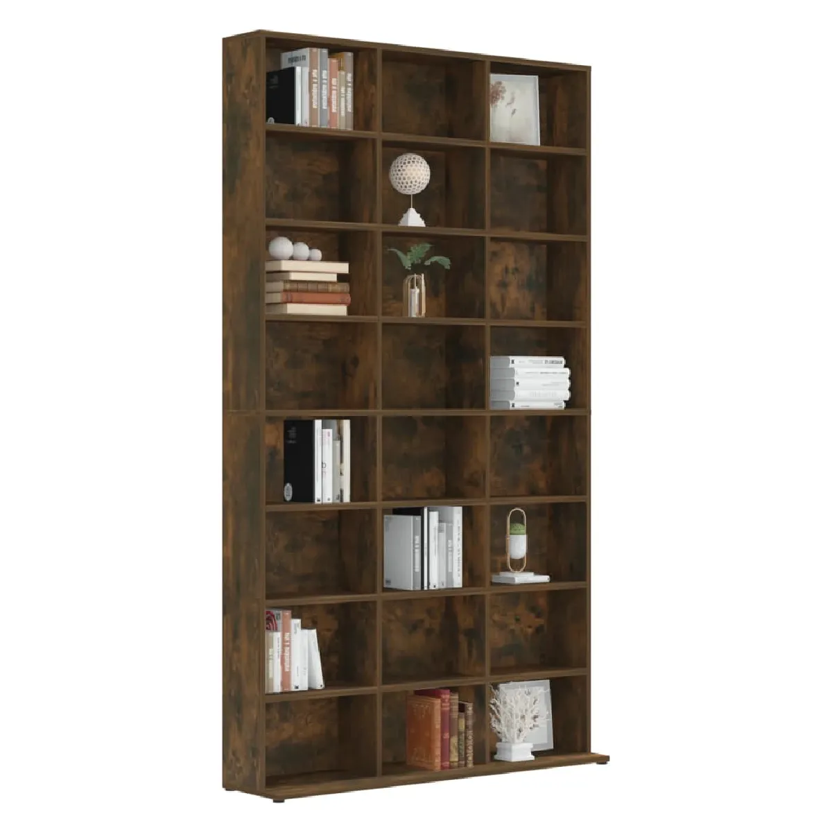 vidaXL Armoire à CD Chêne Fumé