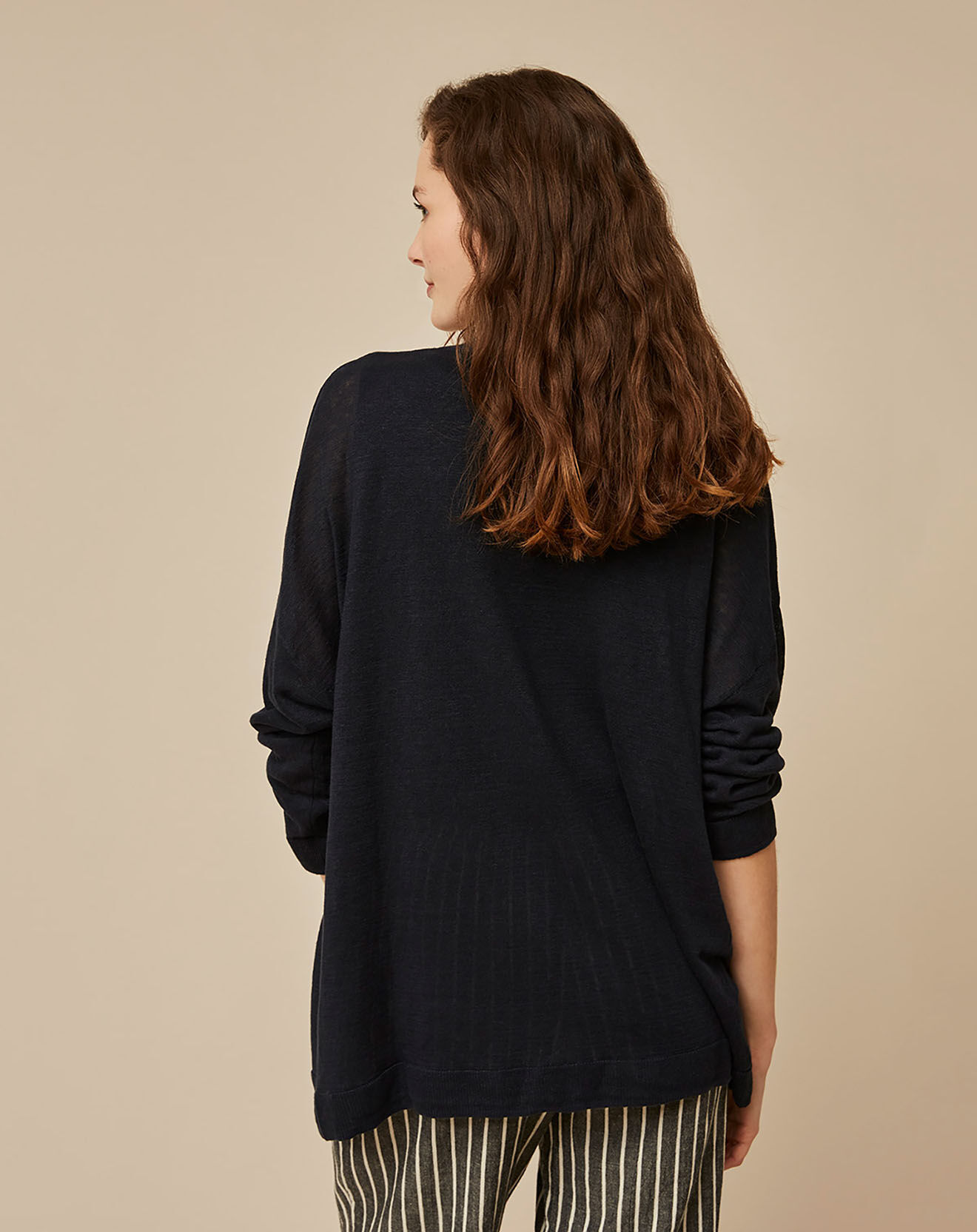 Harris Wilson Gilet 100% Lin Therence fumée