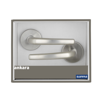 GAMMA deurkrukset Ankara rozet rond RVS look (messing)