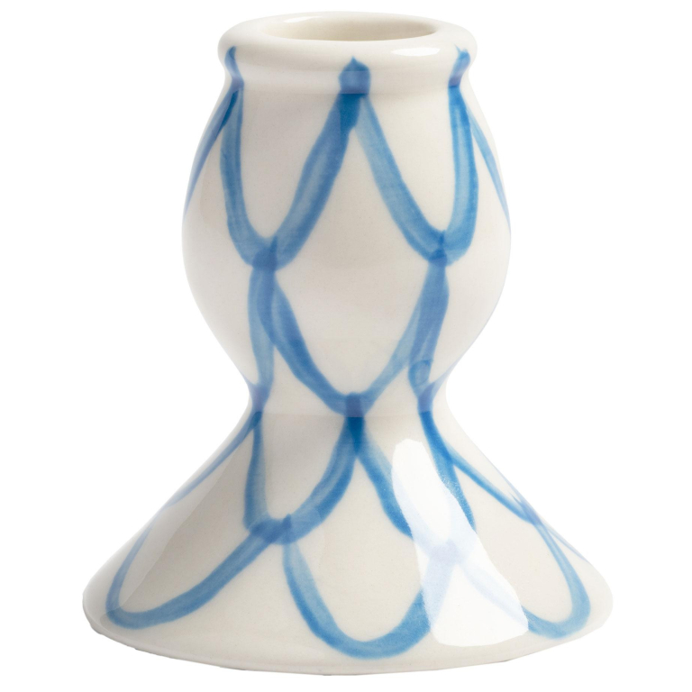 &klevering Sirène kandelaar blauw