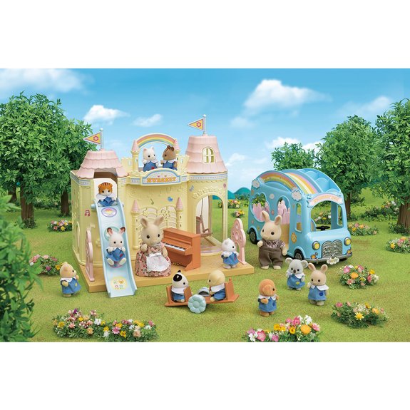 Sylvanian Families 5317 - Le bus arc-en-ciel des bébés