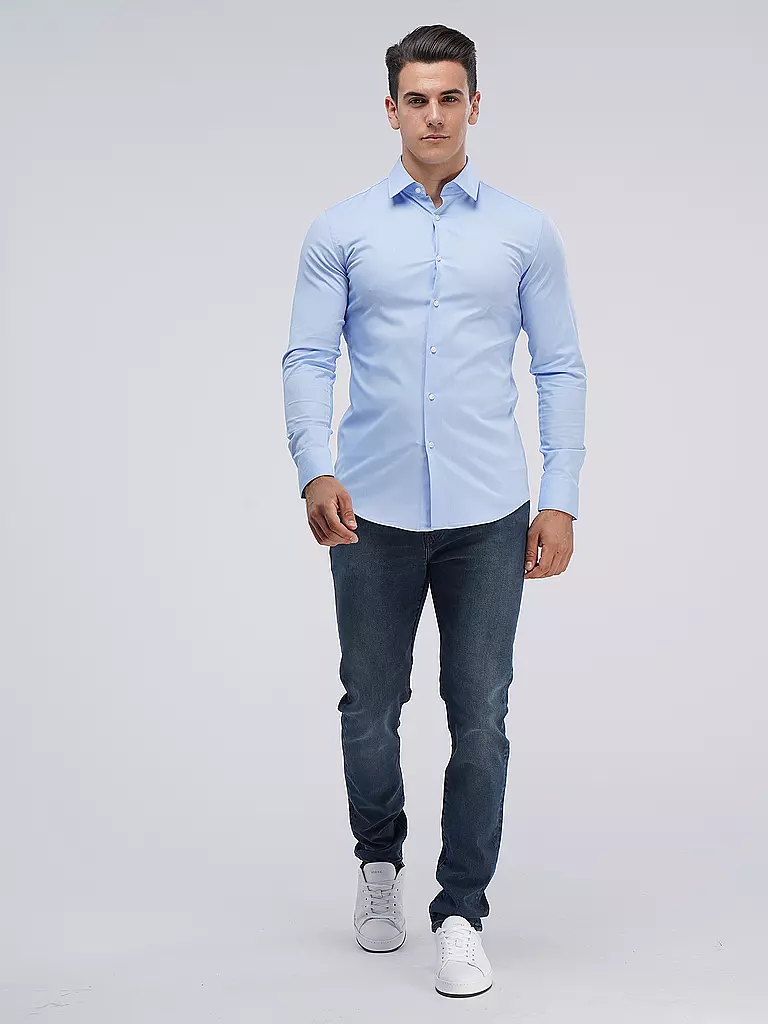 BOSS Hemd Slim Fit hellblau