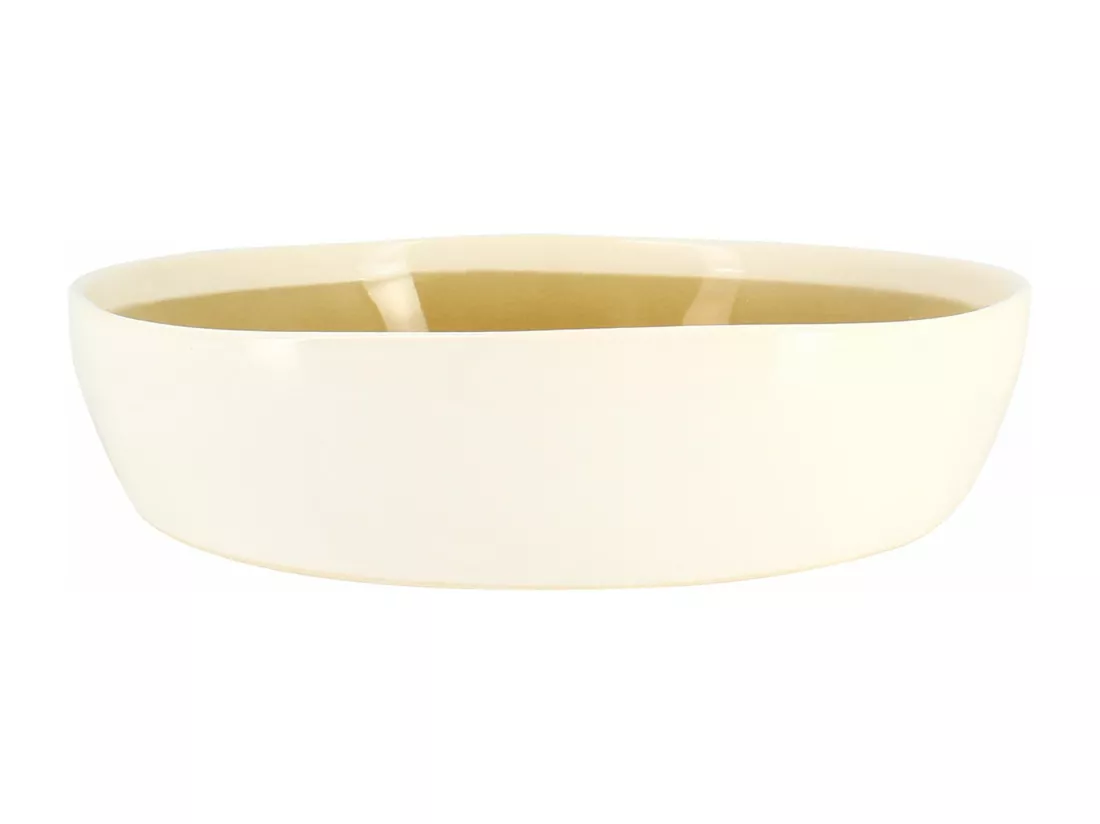 Ogo Living - Lot 6 Assiettes Coupe Fle 15cm 34.7cl En Gres Moutarde