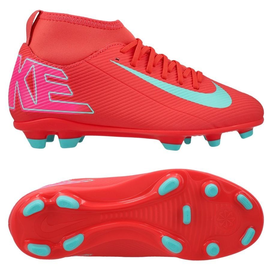 Nike Mercurial Superfly 10 Club MG Mad Energy - Rouge/Vert Enfant