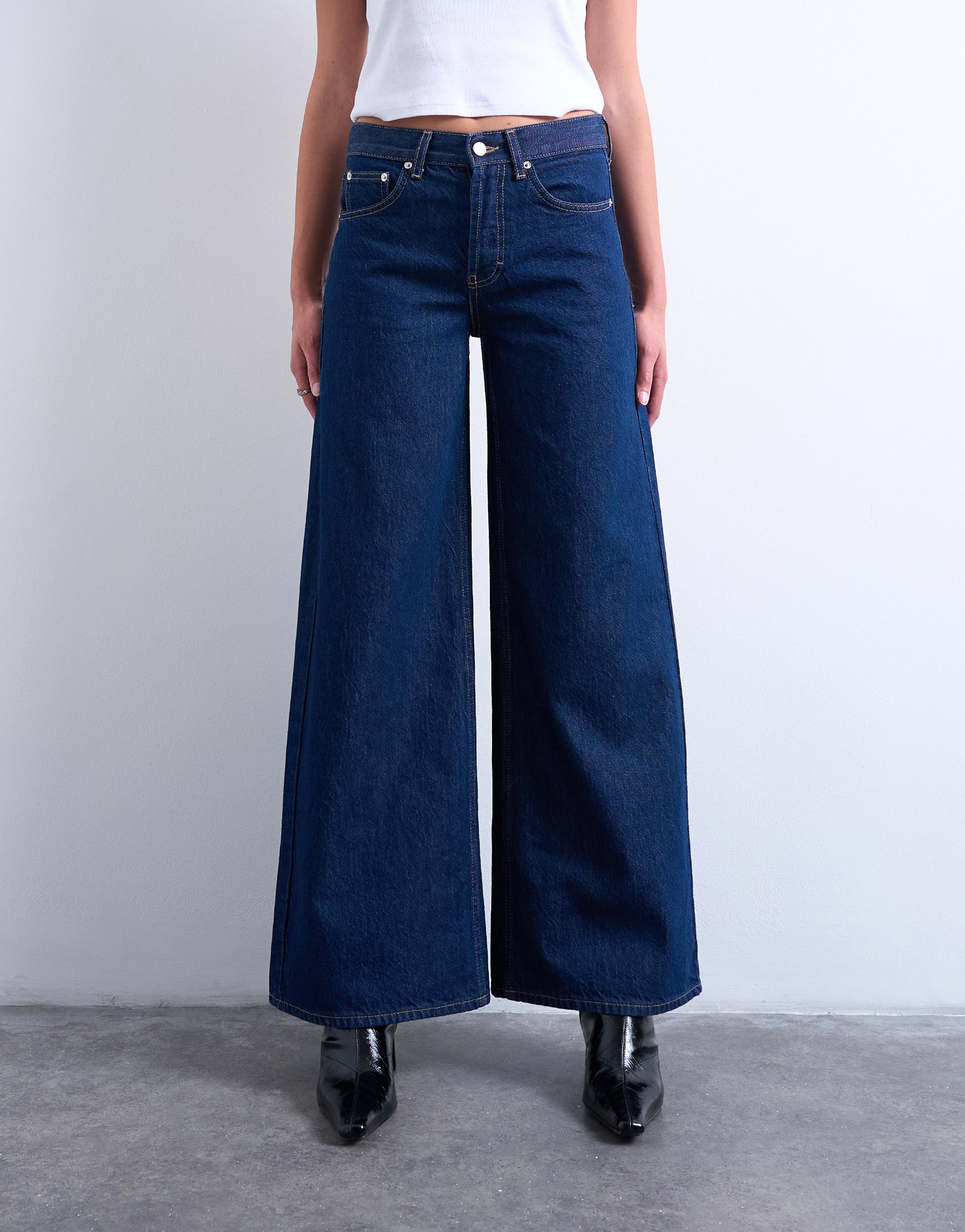 TSHORIZON Mid rise Wide leg fit Jeans