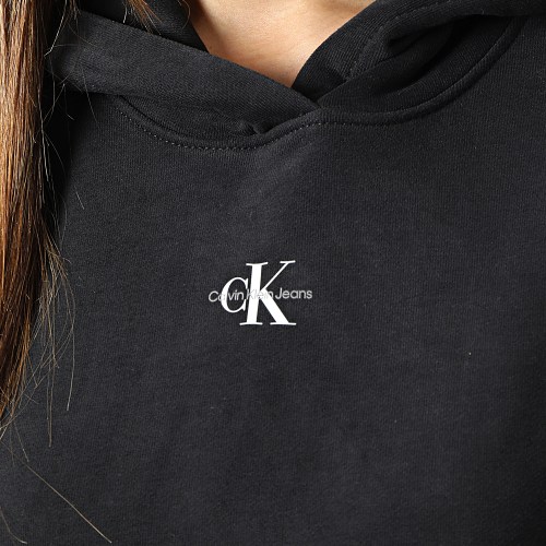 Sweat Capuche Femme Micro Monologo 0434 Noir