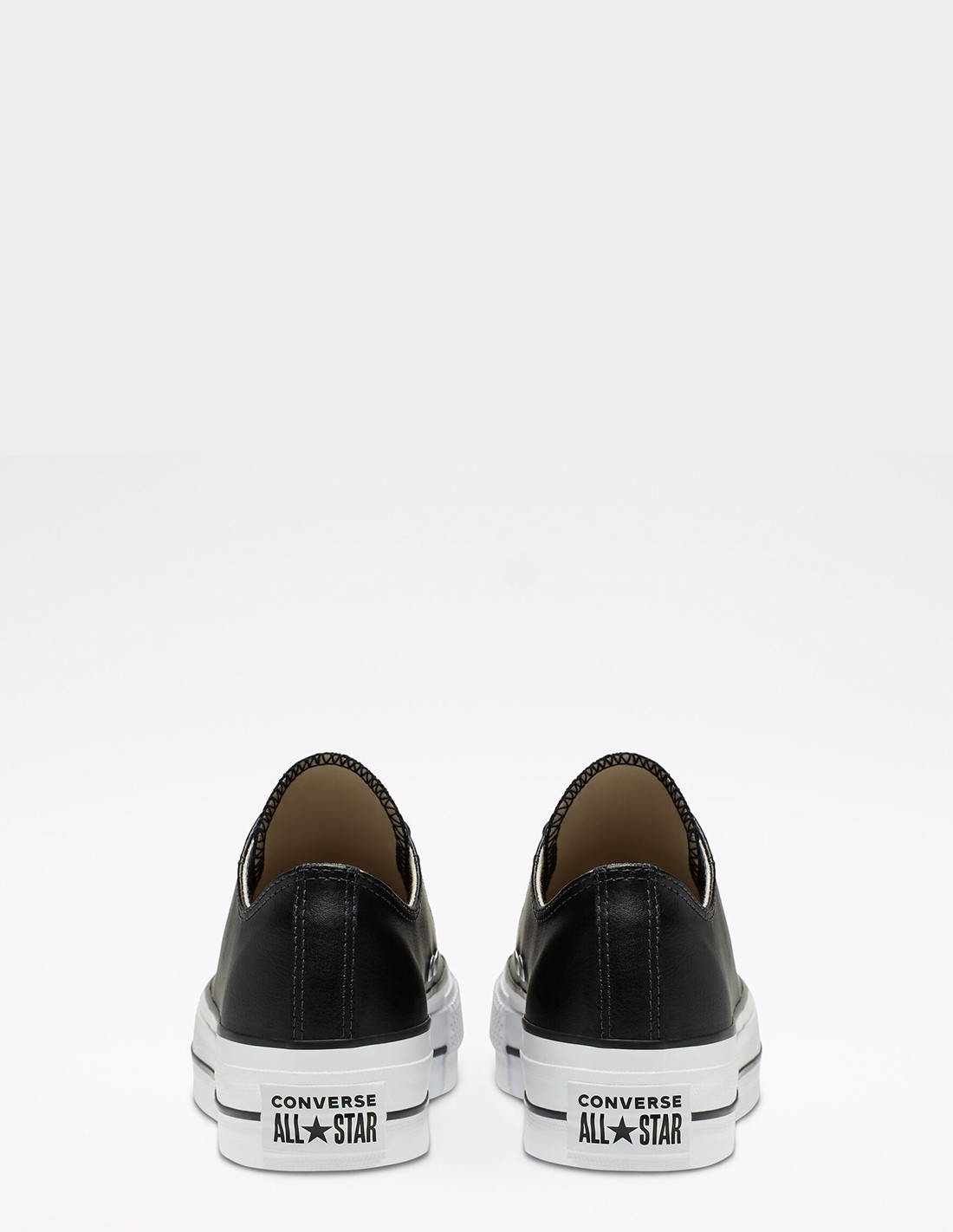 converse sneakers compensée basses femme ctas lift clean ox noir