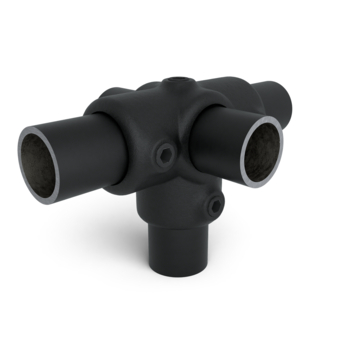 Novidade steigerbuis koppelstuk t-stuk zwart ø 21 mm