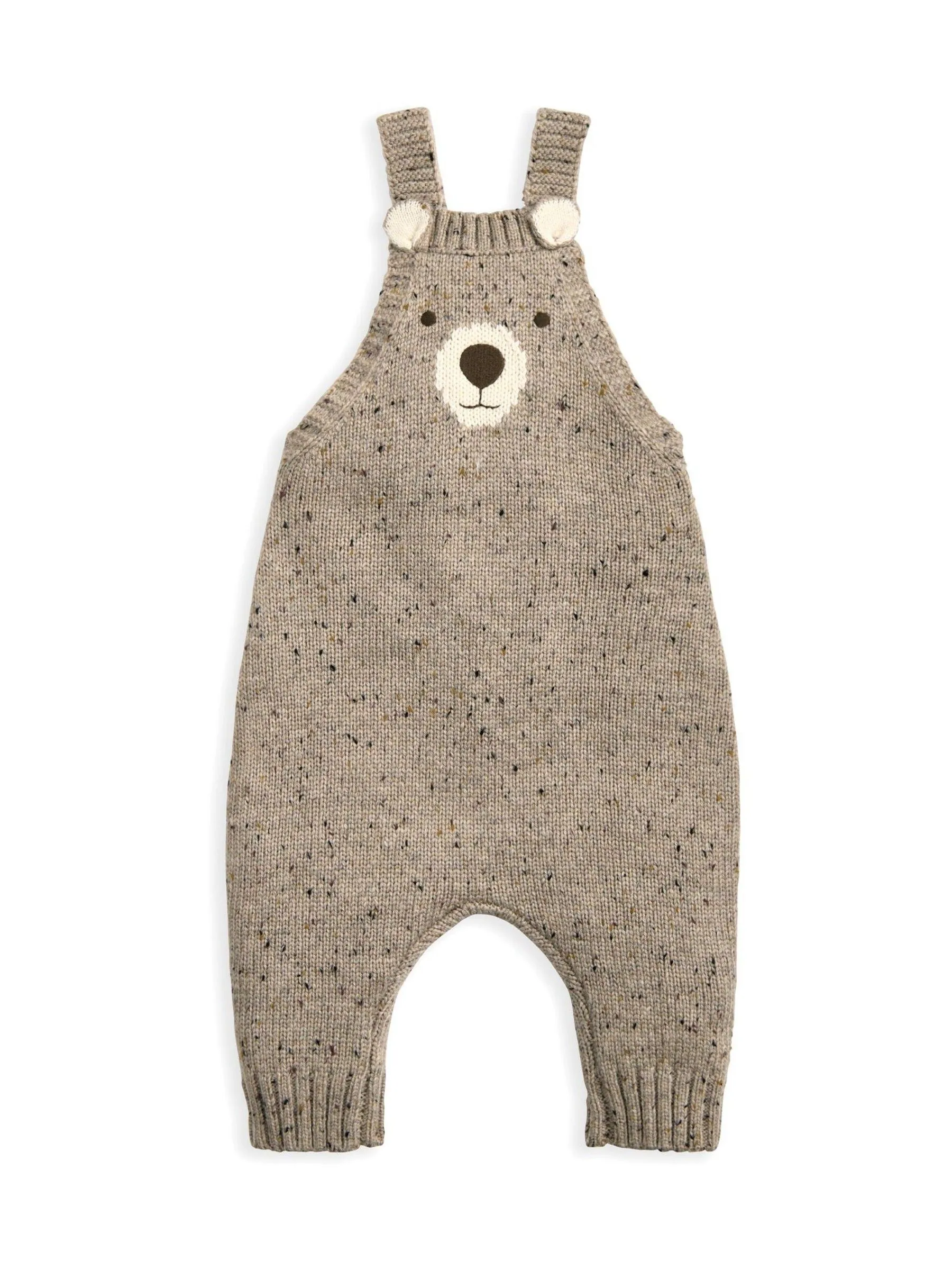 Mamas & Papas Mamas & Papa Knitted Bear Dungarees & Bodysuit Set