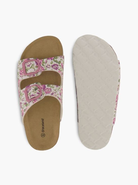 Graceland Offener Hausschuh Rosa