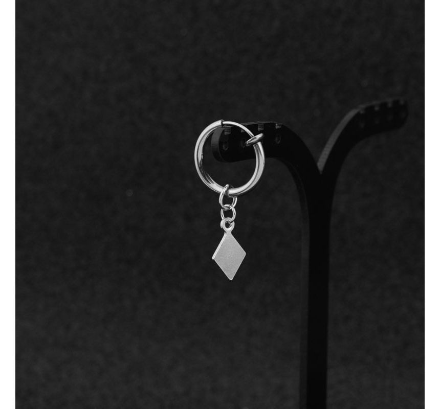Juanitro - Argyle Hoop Drop Oorbel / Clip Oorbel