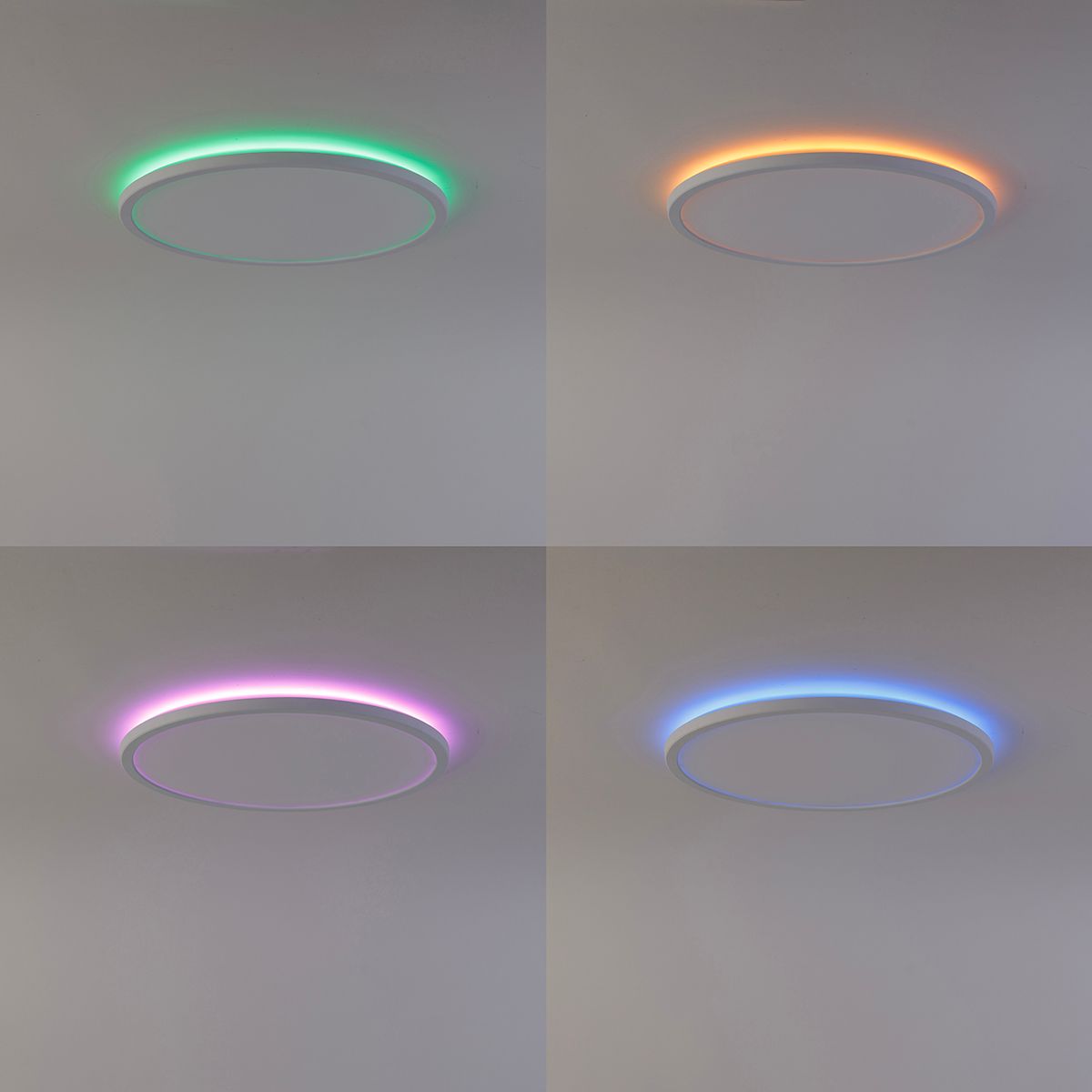 Smart plafondlamp wit 29,5 cm incl. LED RGBW IP54 - Siem
