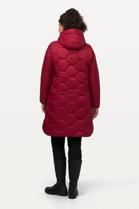 HYPRAR Steppjacke, seitliche Druckknöpfe, 2-Wege-Zipper