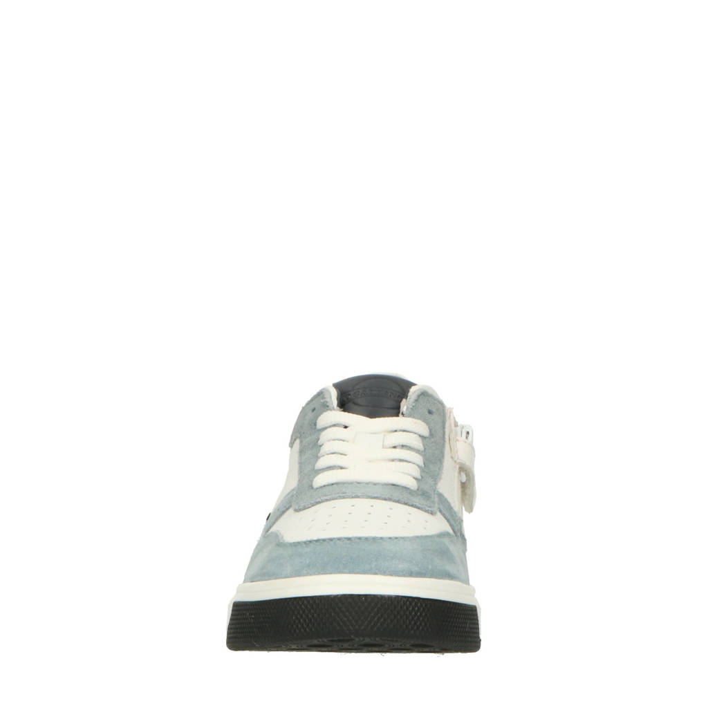 Gattino leren sneakers blauw/wit