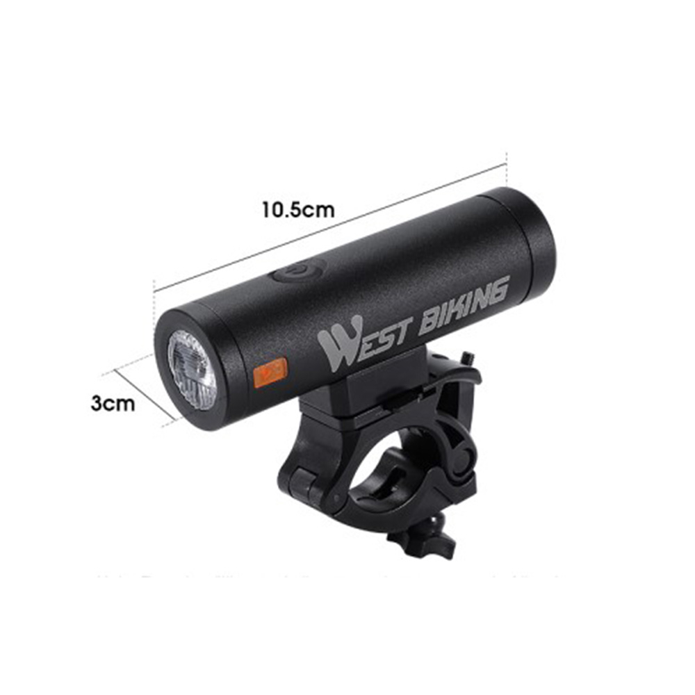 4500mAh Wiederaufladbares Aluminium USB Fahrrad Licht Velo LED Warnlicht IPX5 (1300 Lumen) - Silber