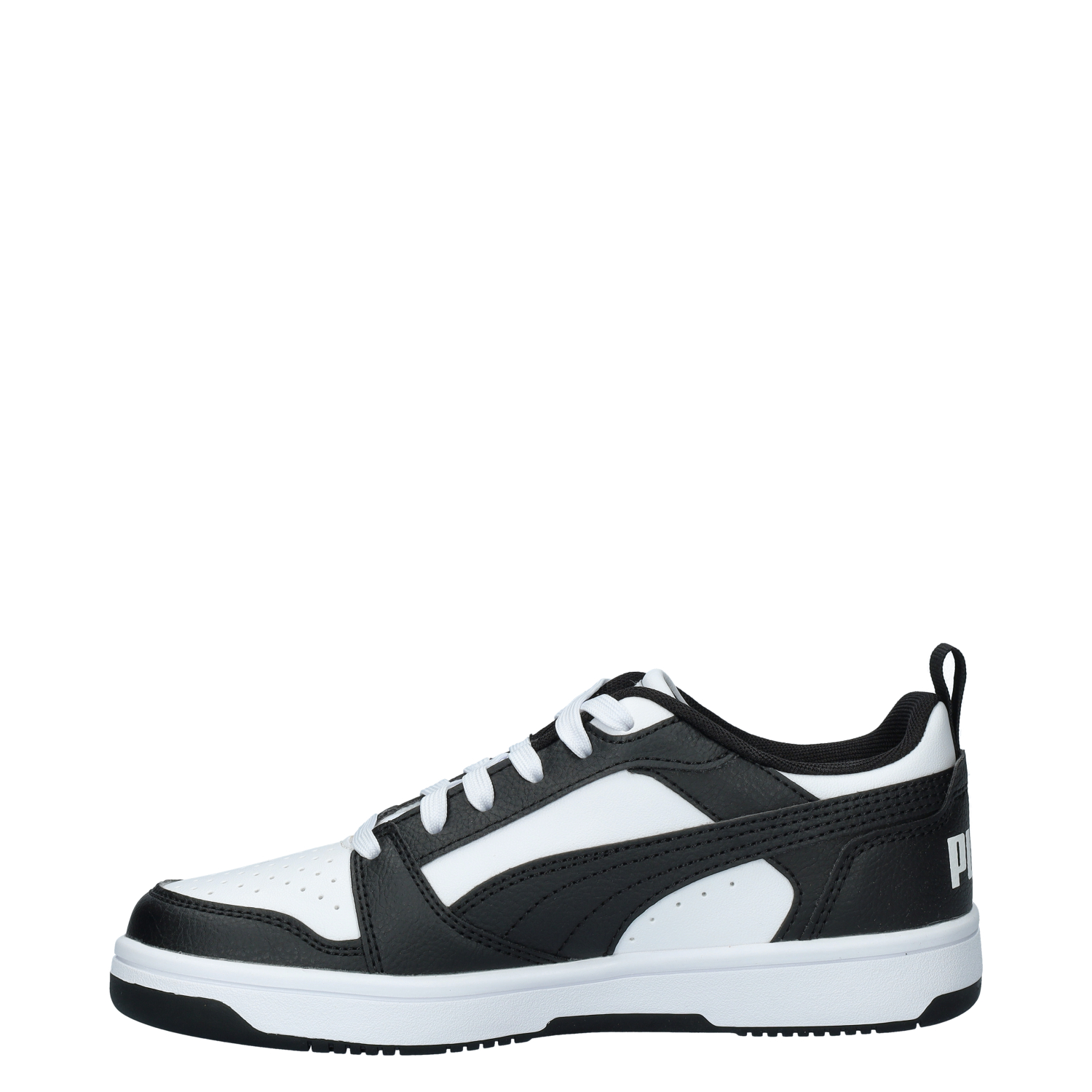 Rebound V6 Low jongens sneaker Puma Zwart