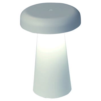 Tafellamp Myco draadloos LED 3W USB oplaadbaar, wit